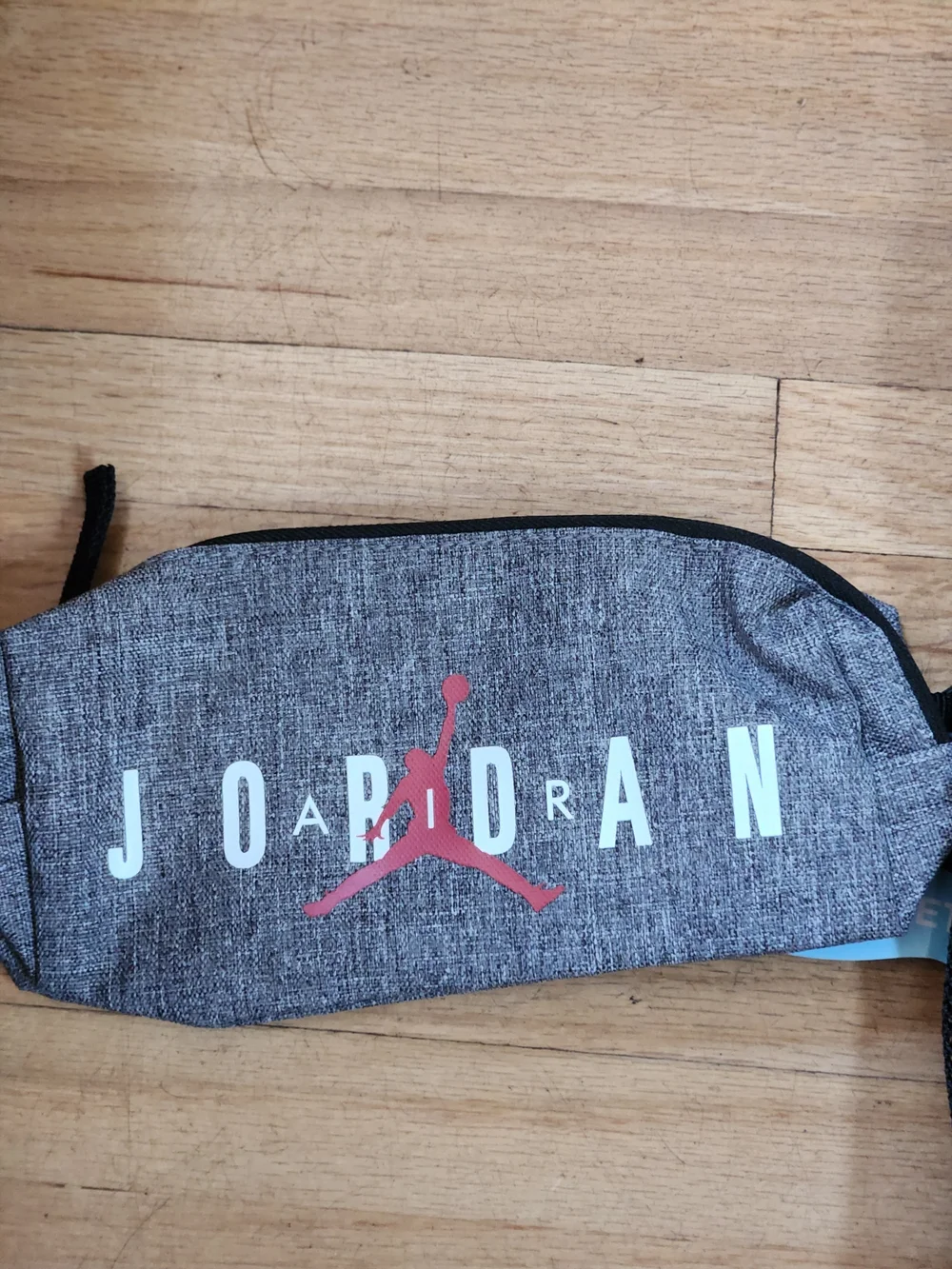Air Jordan Backpack & Detachable Pencil Case Gray Black Set